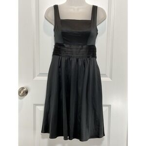 NWT The Limited Event Black Pleated Waist Fit Flare Dress 4 Small Formal Party S